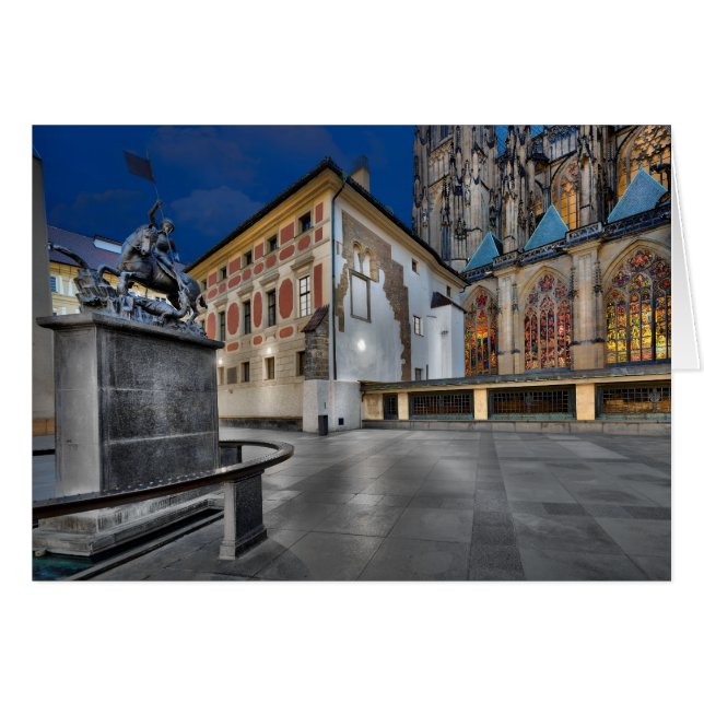 Prague St.Vitus Cathedral at Night (Front Horizontal)