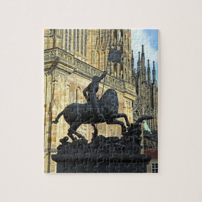 Prague statue jigsaw puzzle (Vertical)