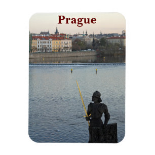 Prague statue magnet