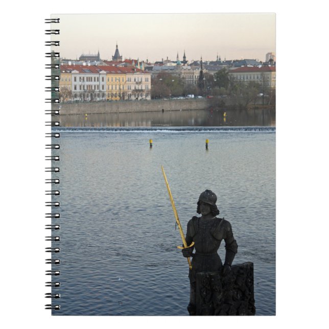 Prague statue notebook (Front)