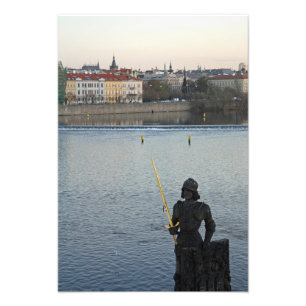 Prague statue photo print