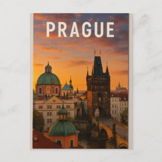 Prague – The City of a Hundred Spires Postcard