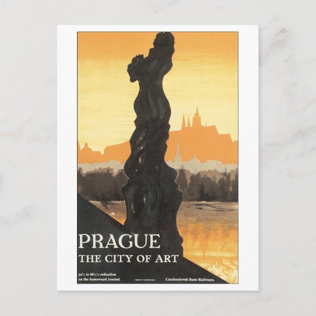 Prague, The City of Art Postcard (Front)