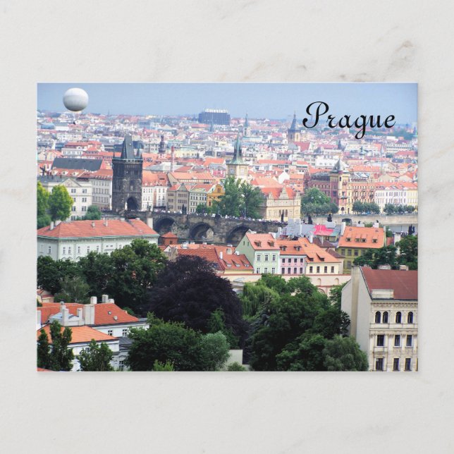 Prague View Postcard (Front)
