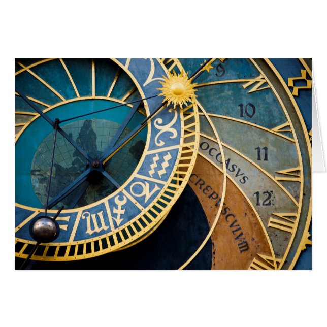 Prague's Astronomical and Zodiac Clock (Front Horizontal)