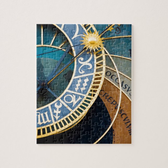 Prague's Astronomical and Zodiac Clock Jigsaw Puzzle (Vertical)