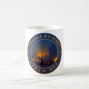 Praha by Night. Czech Republic Prague Coffee Mug