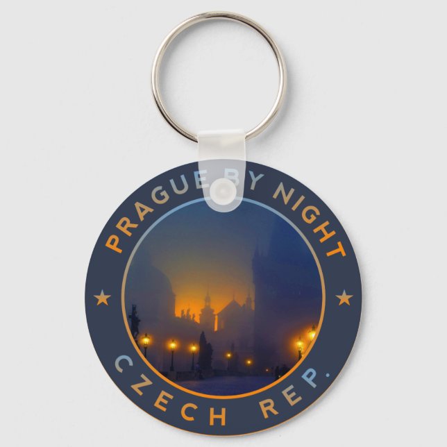 Praha by Night Key Ring (Front)