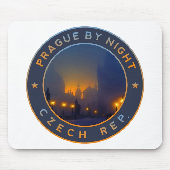 Praha by Night Mouse Pad (Front)