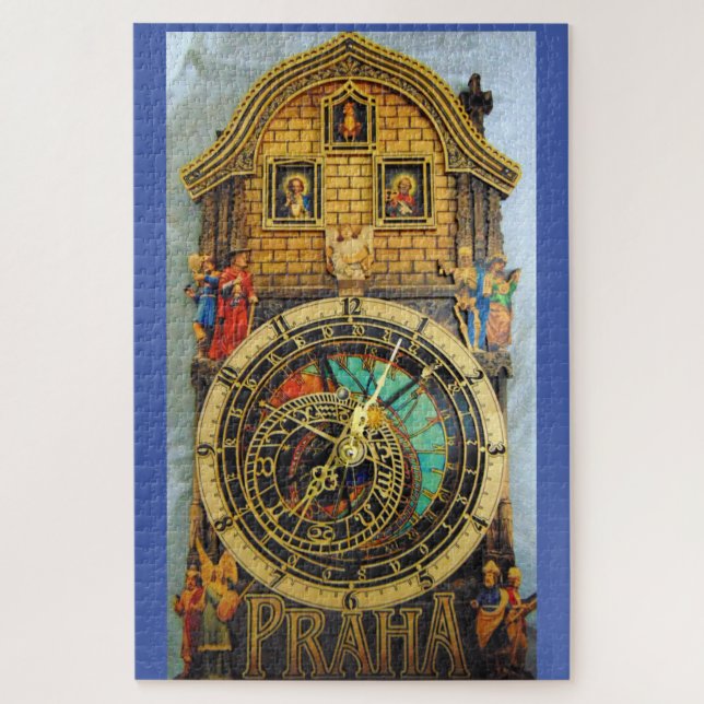 PRAHA CLOCK CZECHOSLOVAKIA JIGSAW PUZZLE (Vertical)