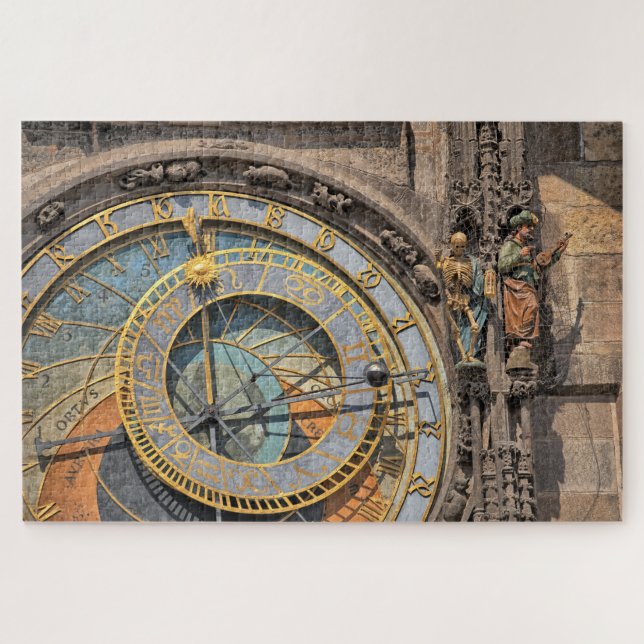 Praha (Prague) Orloj (Astronomical Clock) Jigsaw Puzzle (Horizontal)