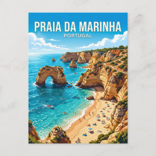Praia da Marinha Portugal Postcard