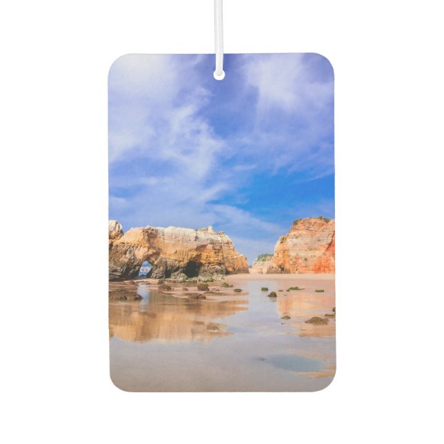Praia da rocha Portugal Car Air Freshener (Front)