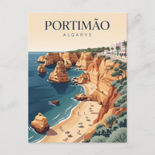 Praia da Rocha Portugal Postcard