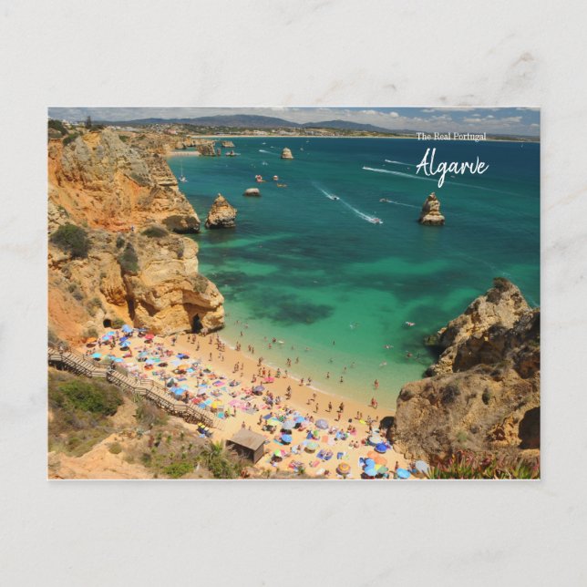 Praia do Camilo Lagos Algarve Postcard (Front)