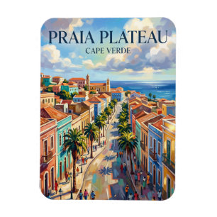 Praia Plateau Cape Verde Magnet