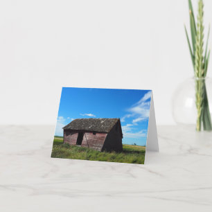 Prairie Barn Small Folded Greeting Card