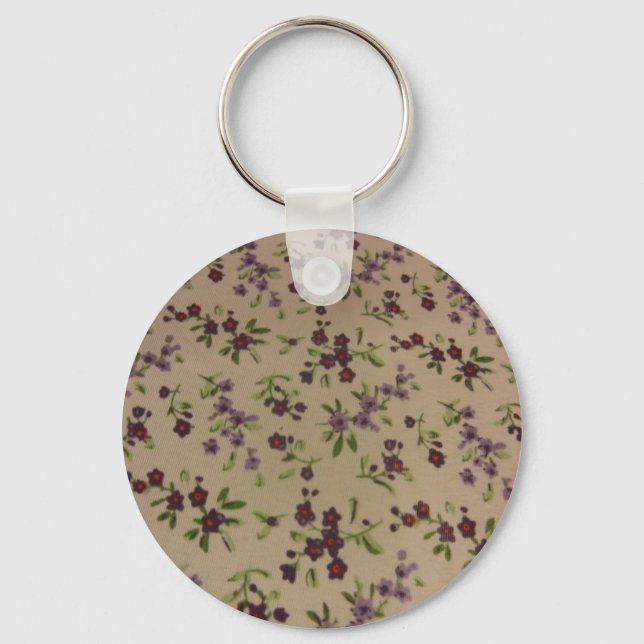 Prairie Calico Flowers Key Ring (Front)