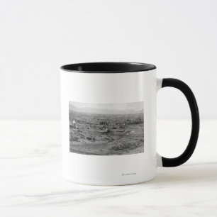 Prairie City, Oregon Birds Eye Town View Mug