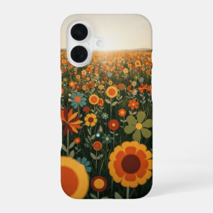 Prairie de Fleurs Sauvages Vintage iPhone 16 Case