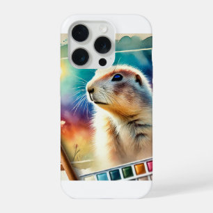 Prairie Dog 130624AREF123 - Watercolor iPhone 15 Pro Case