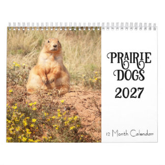Prairie Dog 2027 12 Month Calendar