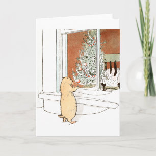 Prairie Dog and Christmas Tree Holiday Card