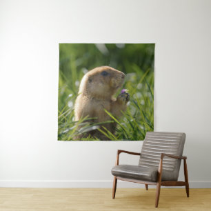 Prairie Dog and the Purple Bloom Tapestry