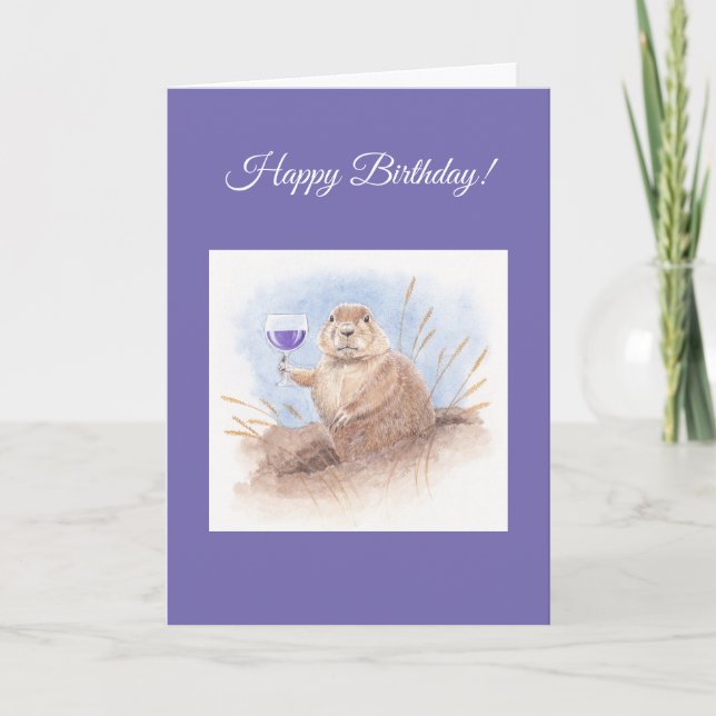 Prairie Dog birthday card (Front)