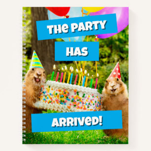 Prairie Dog Birthday Party Notebook