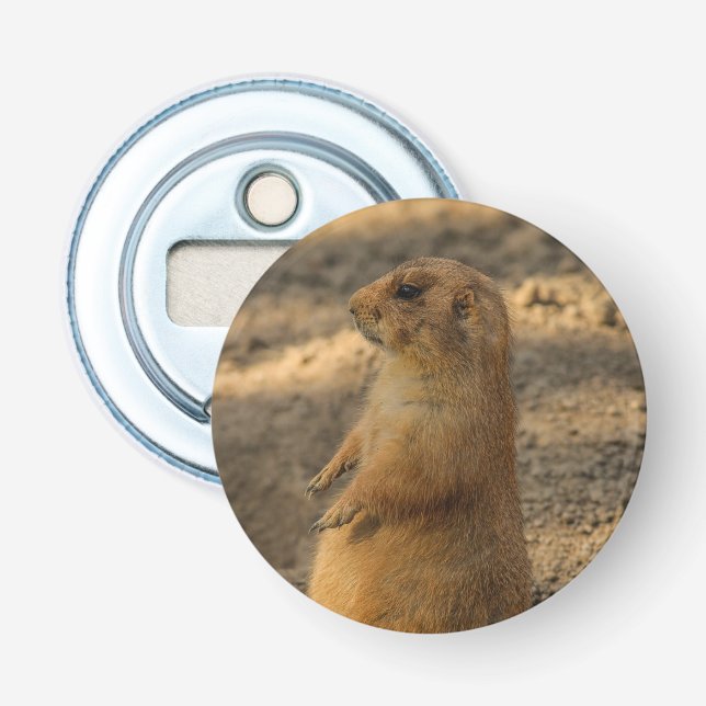 Prairie Dog Cute Photo Bottle Opener (Front)