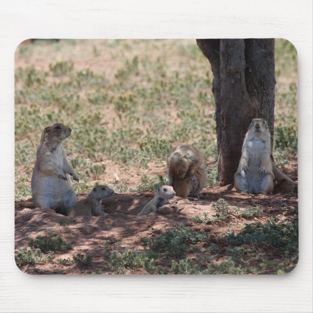 Prairie Dog Family Mouse Pad (Front)