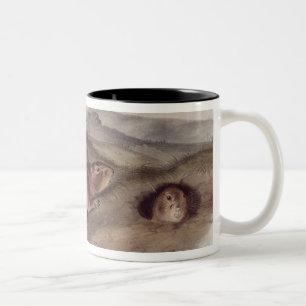 Prairie Dog from 'Quadrupeds of North America' Two-Tone Coffee Mug
