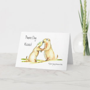 Prairie Dog Kisses! Greeting Card