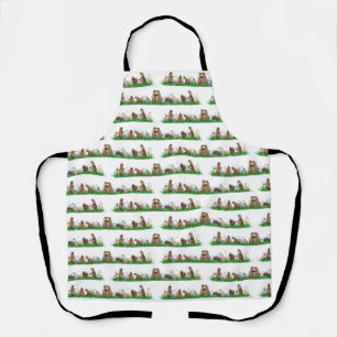 Prairie Dog Meadow All Over Print Apron