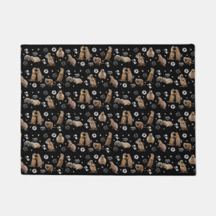 Prairie Dog Party Door Mat (Black)