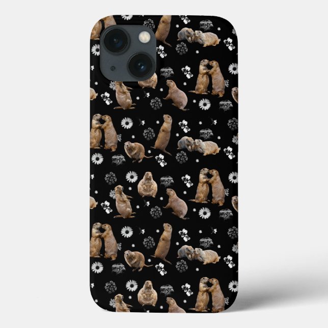 Prairie Dog Party iPad Case (Black) (Back)