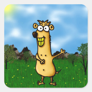 Prairie Dog Square Sticker