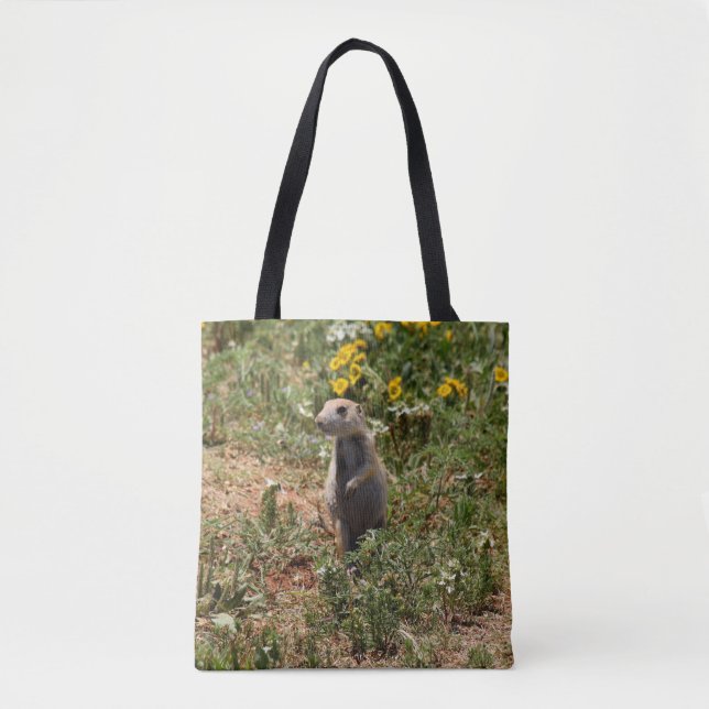 Prairie Dog Tote Bag (Front)