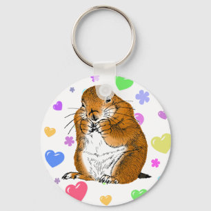 prairie dog which stands key ring