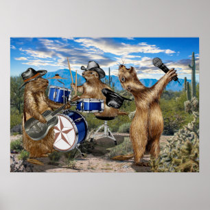 Prairie Dogs Band Poster
