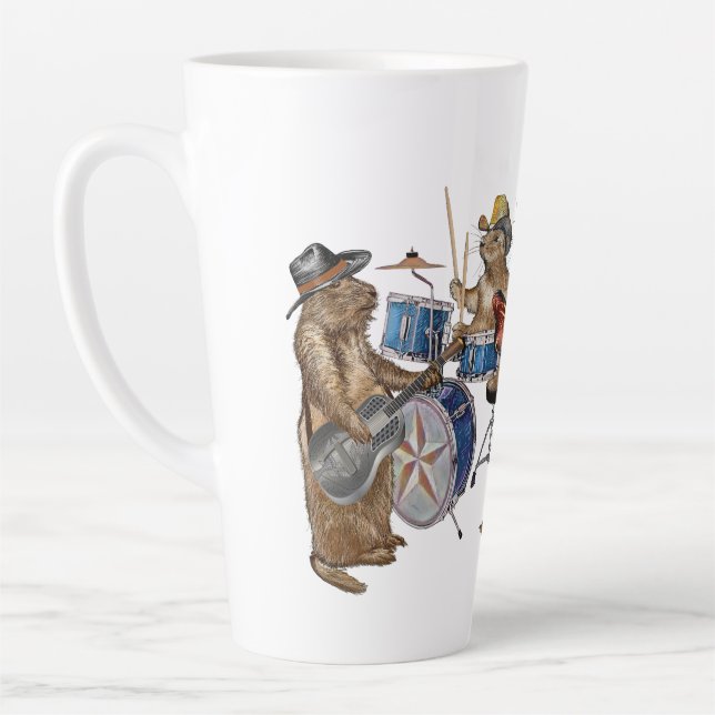Prairie Dogs Latte Mug (Left)