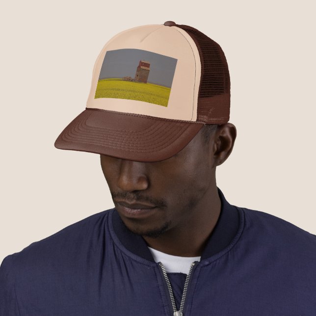 Prairie Elevator Landscape Trucker Hat (In Situ)