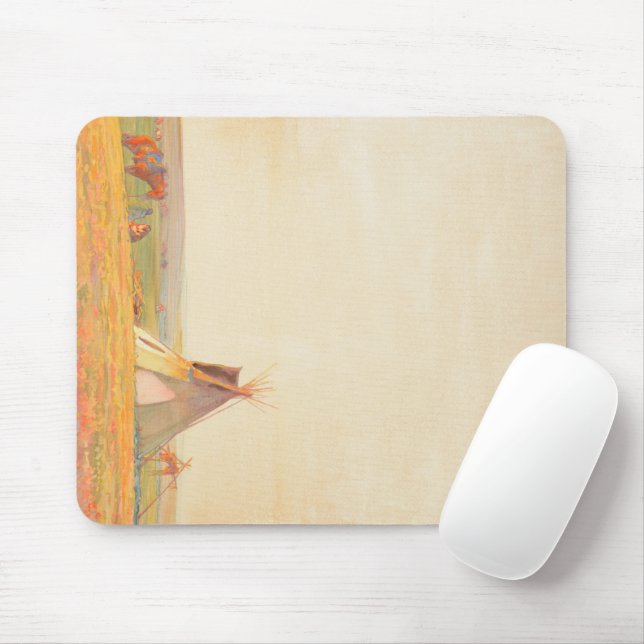Prairie Evening, 1919 by Maynard Dixon Mouse Pad (With Mouse)