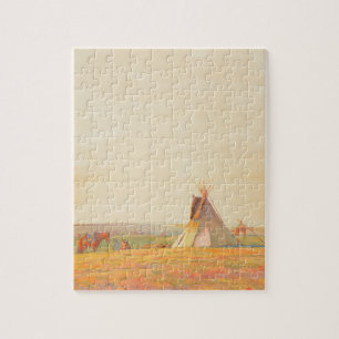 Prairie Evening by Maynard Dixon Jigsaw Puzzle