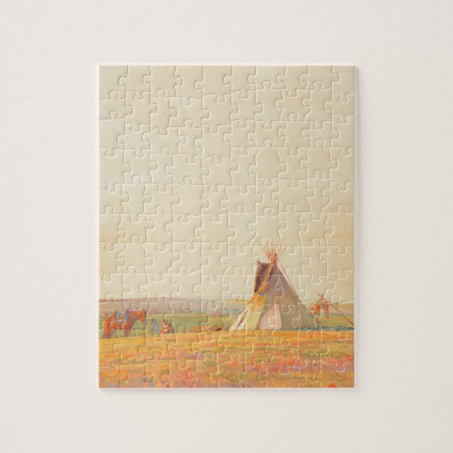 Prairie Evening by Maynard Dixon Jigsaw Puzzle (Vertical)