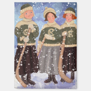 Prairie Girls in Winter Magnet