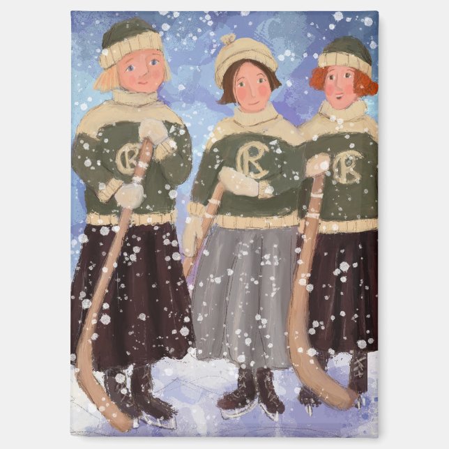 Prairie Girls in Winter Magnet (Front)