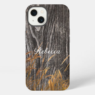 Prairie Harvest Wheat On Barn Board iPhone 13 Case