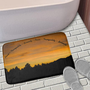 Prairie Hills At Sunset Photograph Bath Mat